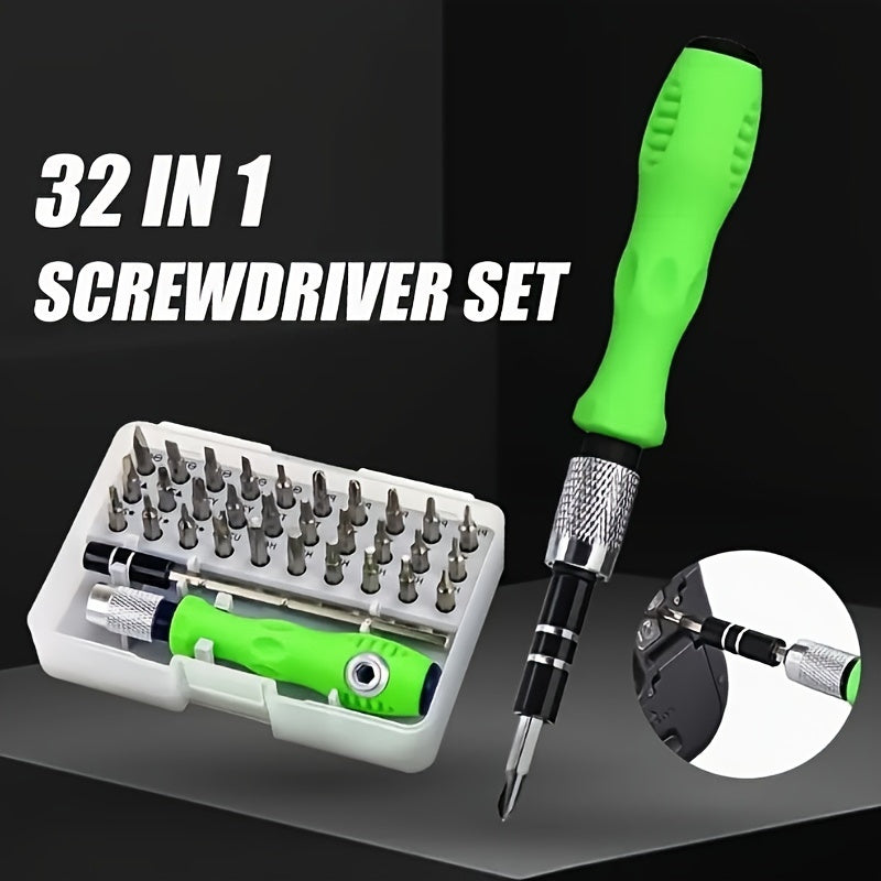32-in-1 Precision Screwdriver Set with Mini Magnetic Drill for Mobile Phones and Laptops