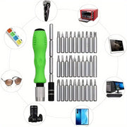 Multifunctional 32-in-1 Stainless Steel Precision Screwdriver Set for Mobile and Laptop Repair