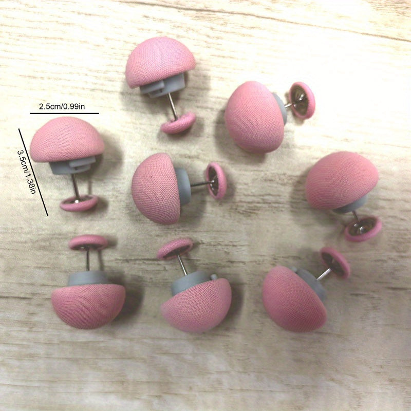 Set of 10 Mushroom-Shaped Bedding Fasteners with Non-Slip Grip for Duvet and Sheet Securing