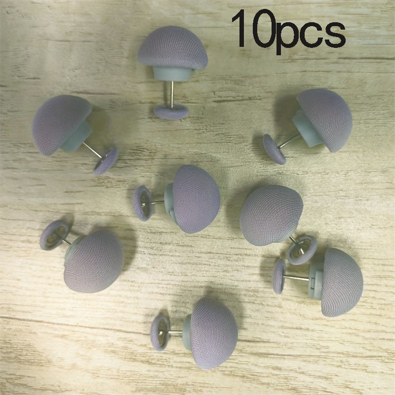 Set of 10 Mushroom-Shaped Bedding Fasteners with Non-Slip Grip for Duvet and Sheet Securing