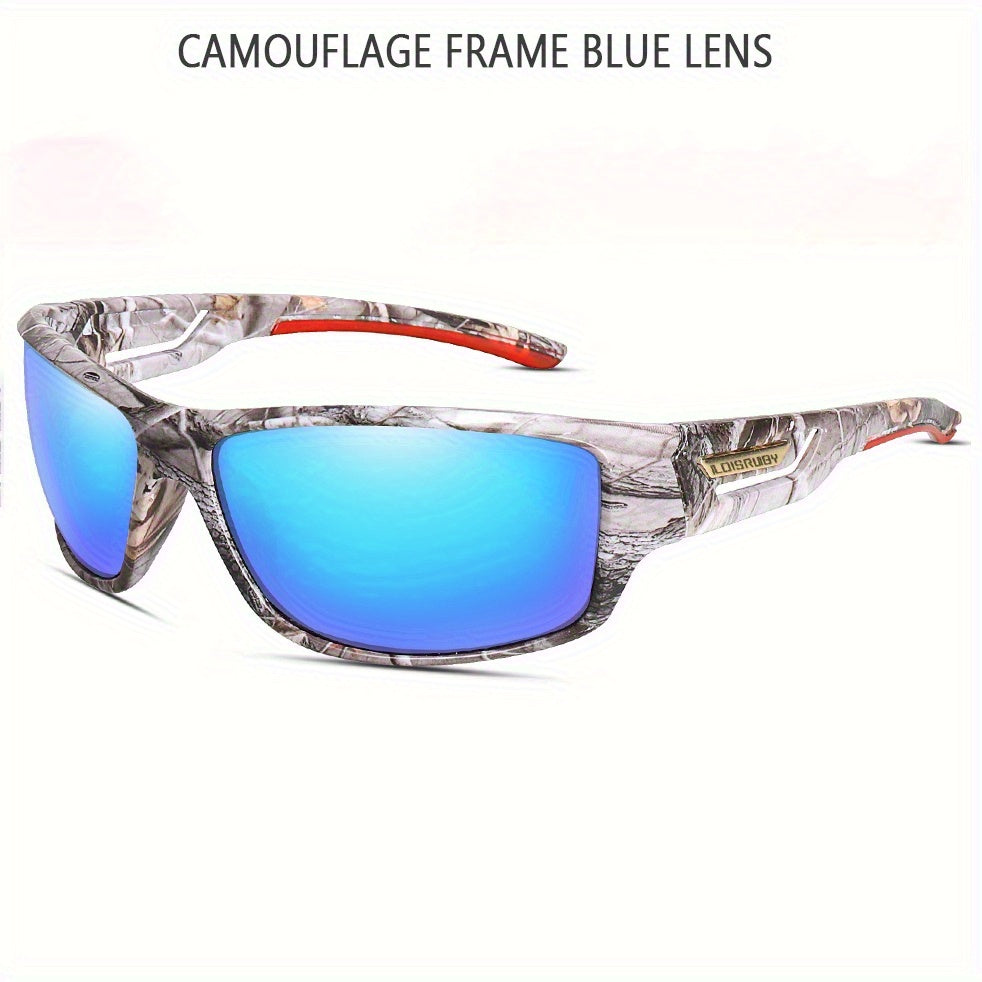 Set of 3 Camo Military Style Polarized Men's Sports Glasses for Cycling Running Fishing Driving