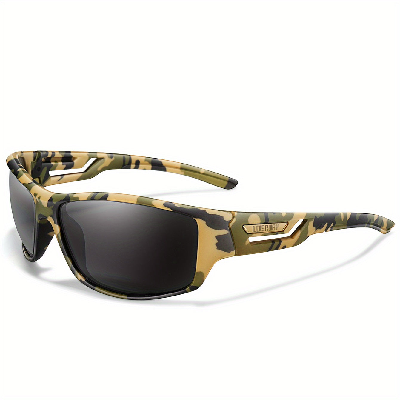 Set of 3 Camo Military Style Polarized Men's Sports Glasses for Cycling Running Fishing Driving