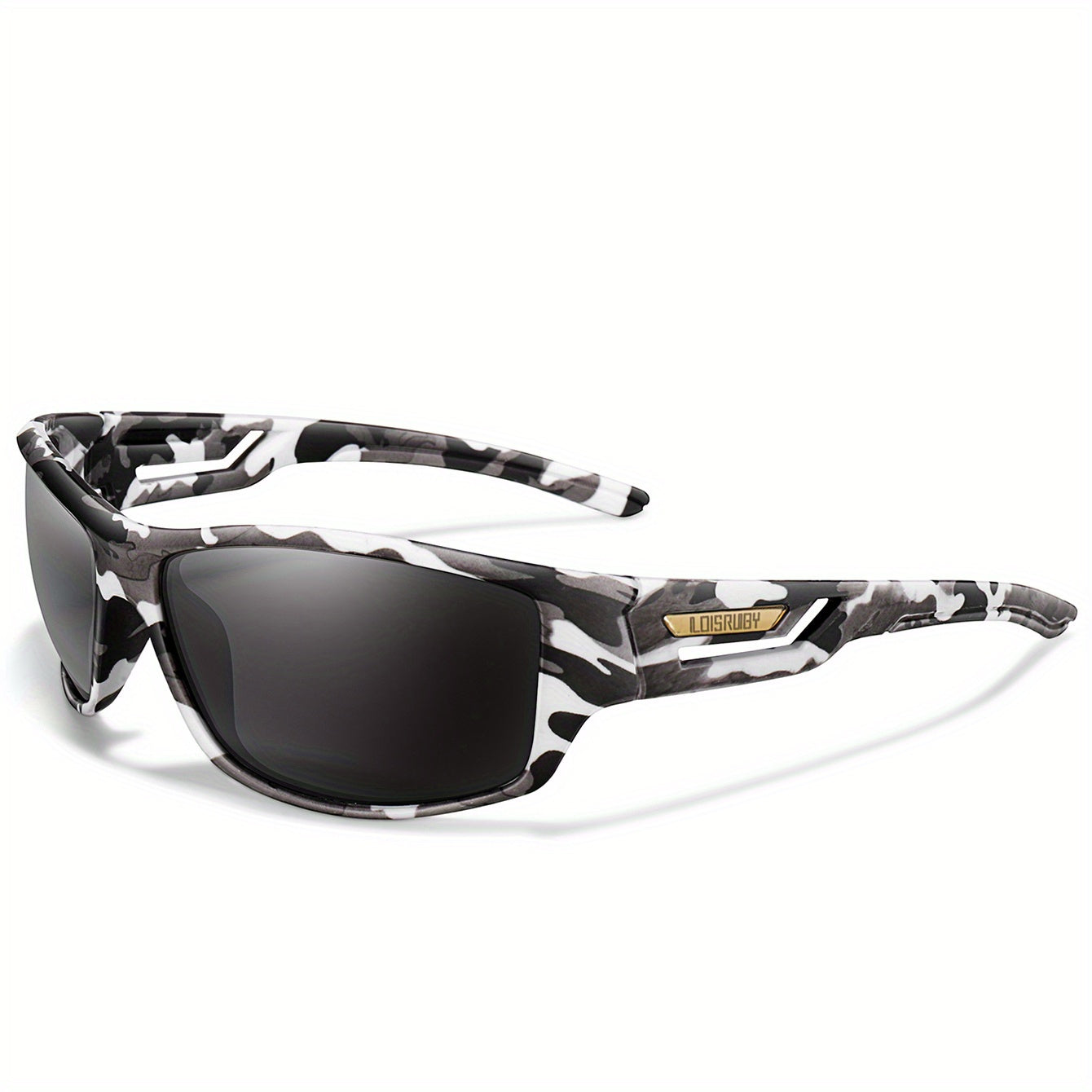Set of 3 Camo Military Style Polarized Men's Sports Glasses for Cycling Running Fishing Driving