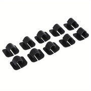 10pcs Black Plastic Car Hood Soundproofing Clips Durable Fasteners for Insulation