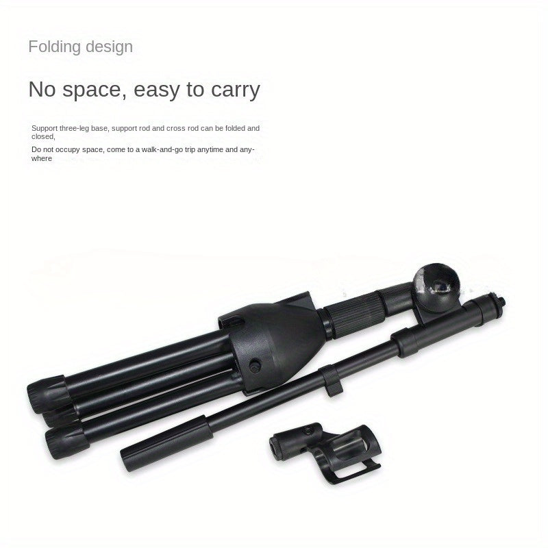 Durable Metal Microphone Stand for Guitar Erhu Drum Black