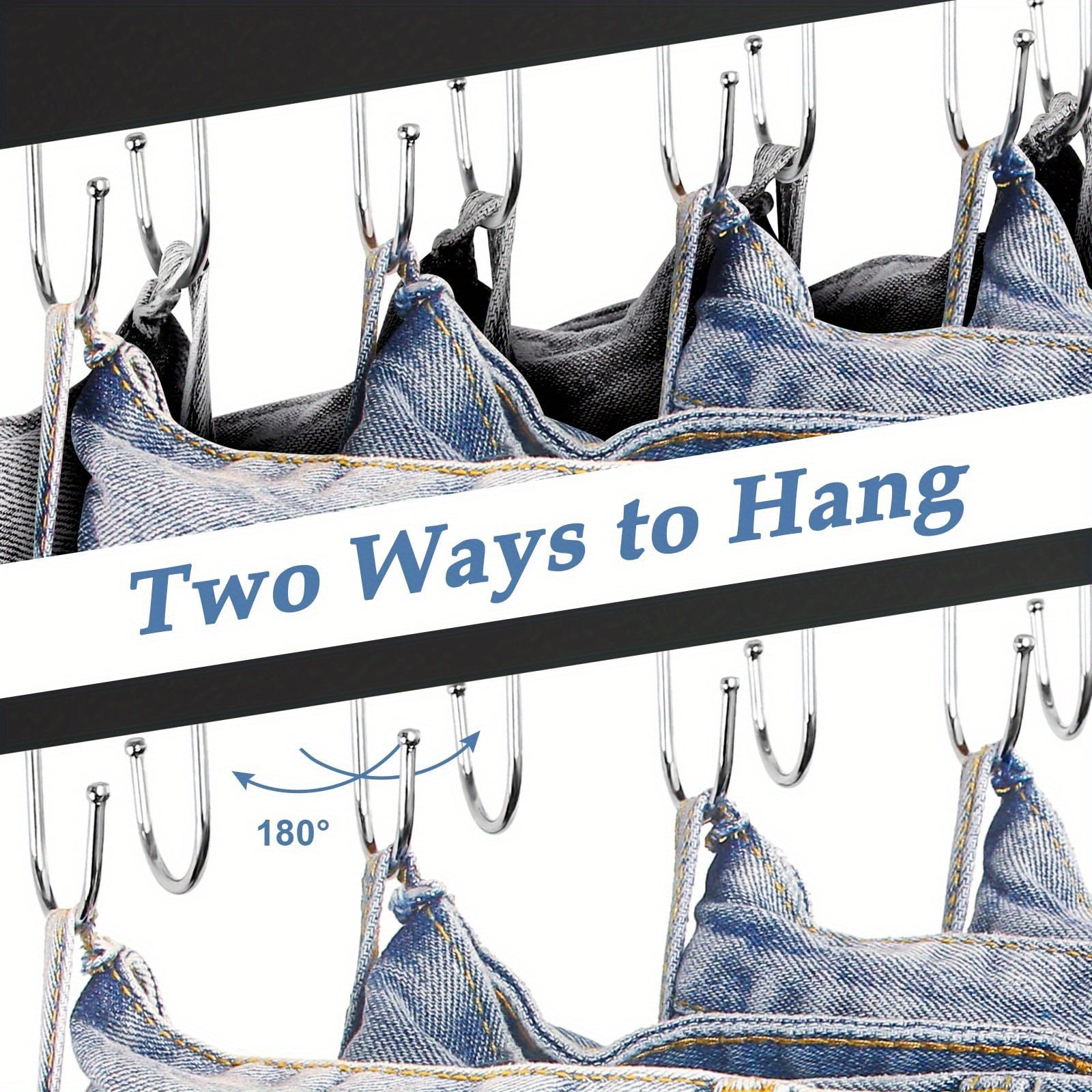 Wooden Belt Hanger with Multiple Hooks for Ties Scarves and Closet Organization