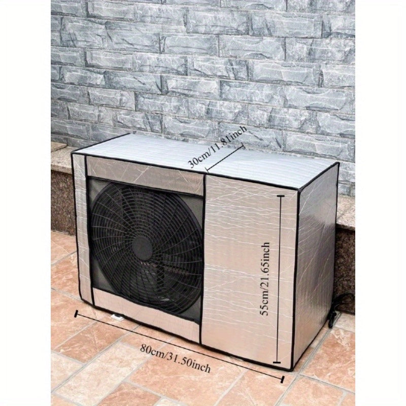 Fireproof Waterproof Insulated Cover for Outdoor Air Conditioners Noise Reduction
