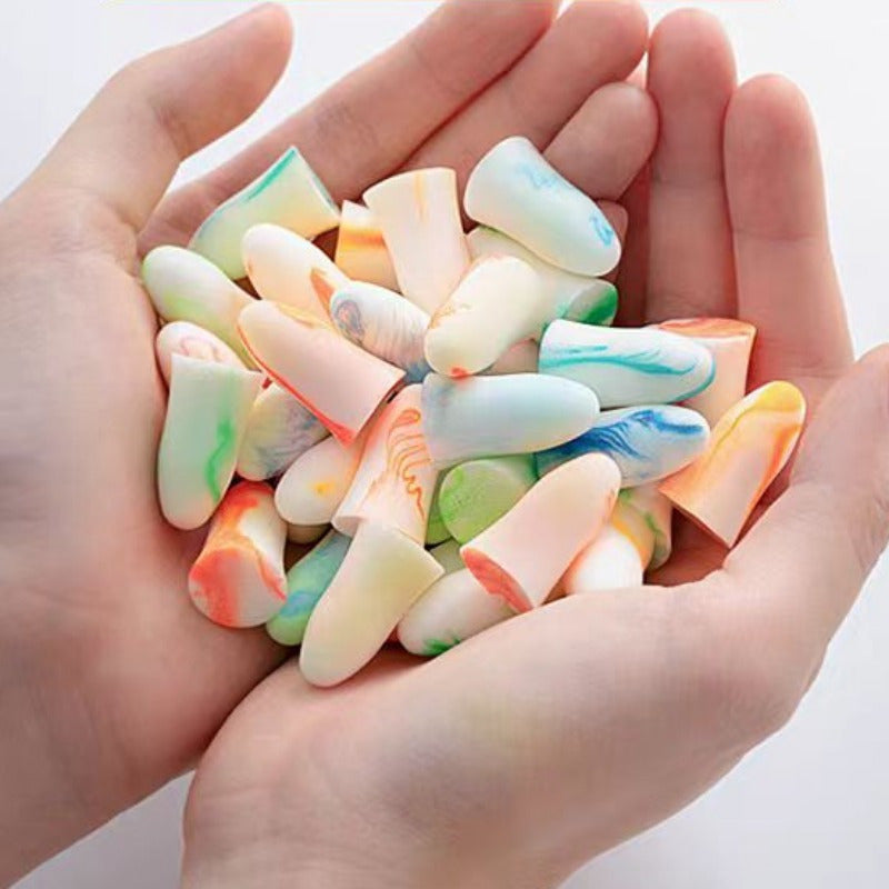 10 Reusable Colorful Sponge Earplugs for Sleeping Studying and Work