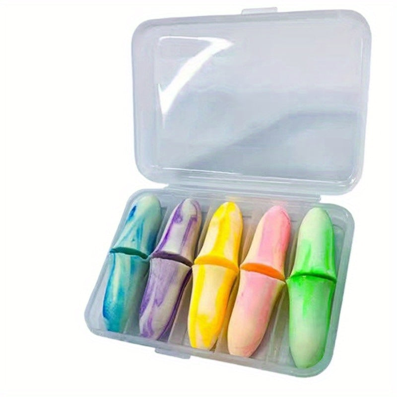 10 Reusable Colorful Sponge Earplugs for Sleeping Studying and Work