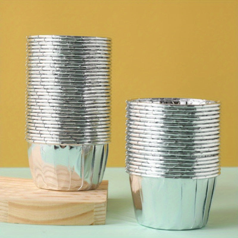 50 Rolled Muffin Cupcake Liners for Baking, Curl Design, Perfect for Cupcakes