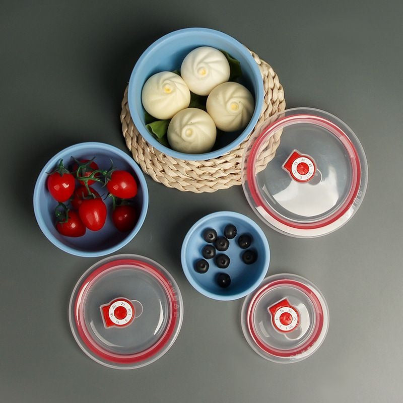 Bolalar uchun tushlik va atıştırmalıklar uchun 3 ta mikroto'lqinli pechda ishlatish mumkin bo'lgan bug'doy somonidan yasalgan idish.