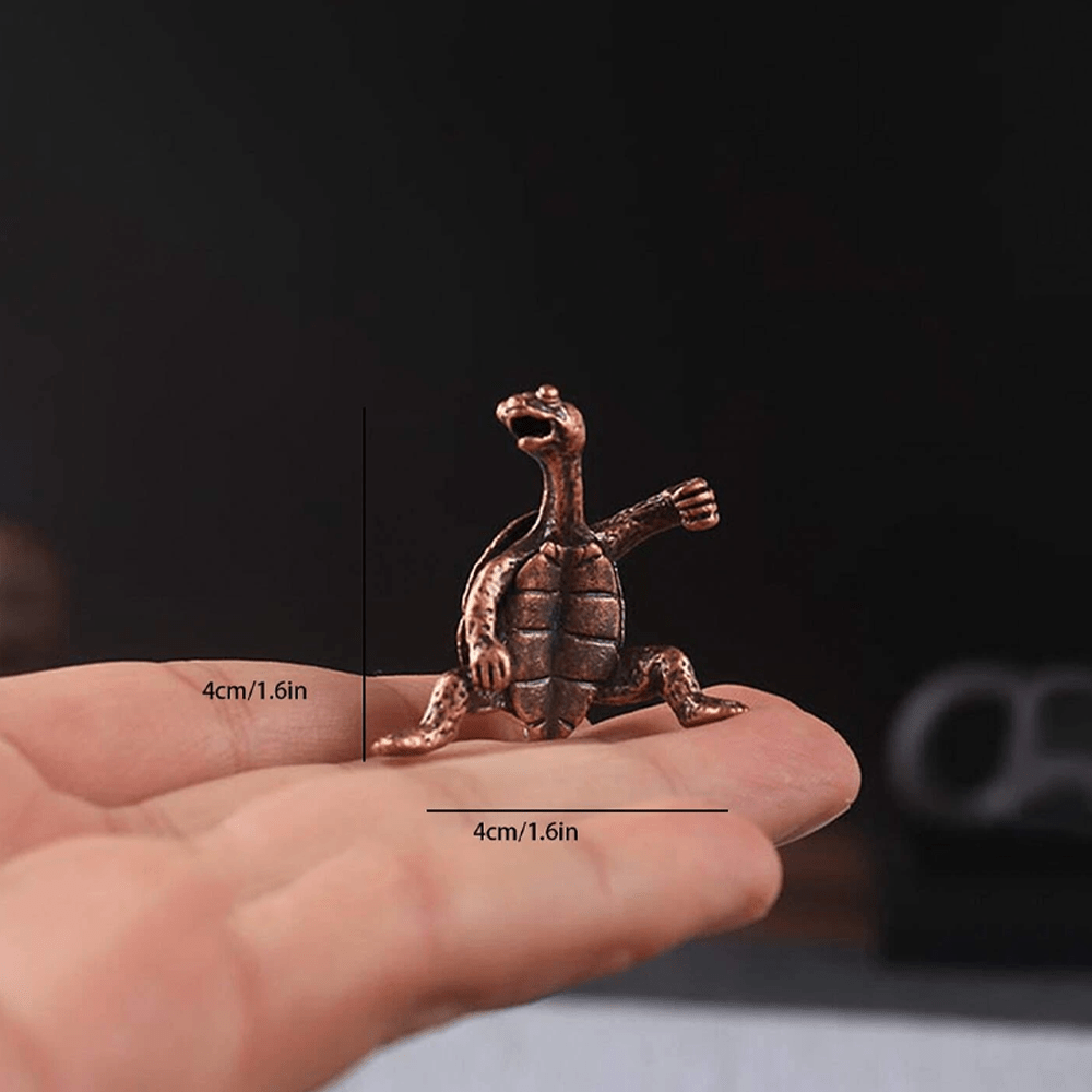 Copper Alloy Turtle Incense Holder for Indoor Outdoor Use Decorative Figurine