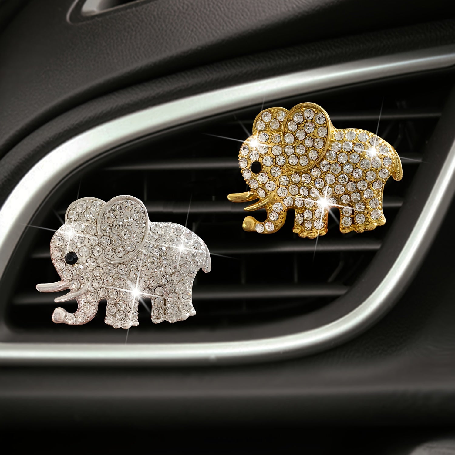 Car Air Vent Perfume Clip Elephant Shape Stylish Aroma Organizer