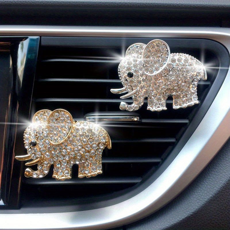Car Air Vent Perfume Clip Elephant Shape Stylish Aroma Organizer