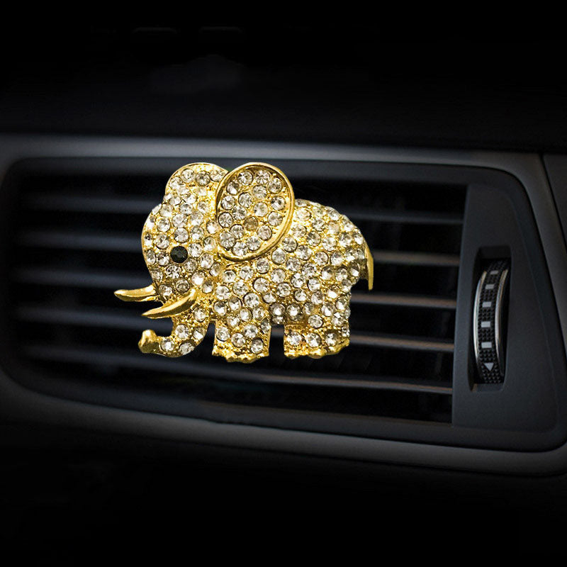 Car Air Vent Perfume Clip Elephant Shape Stylish Aroma Organizer