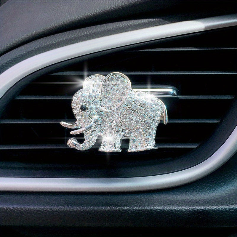 Car Air Vent Perfume Clip Elephant Shape Stylish Aroma Organizer