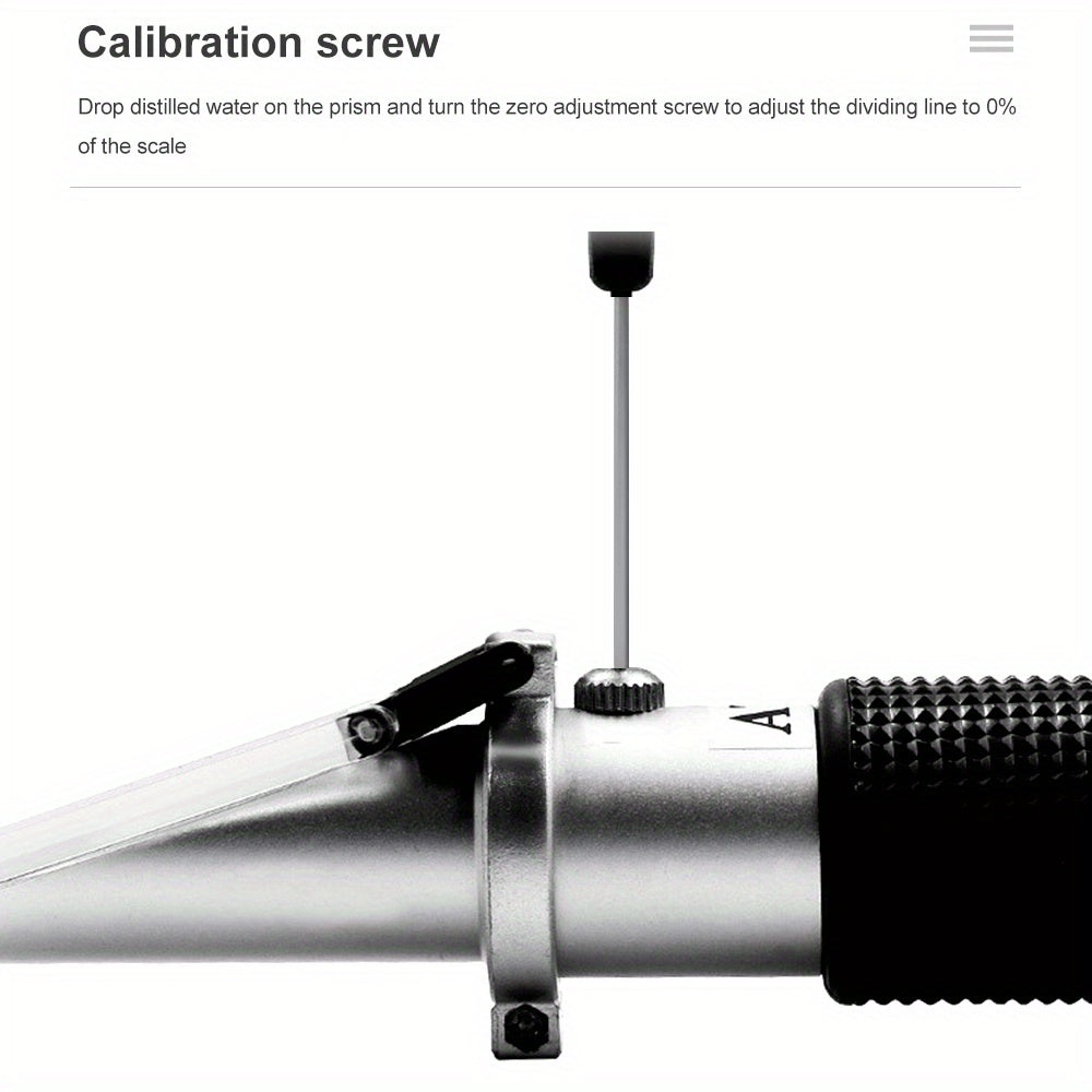 Spirtli ichimliklar uchun alkogol refraktometr, viski, vodka, etanol konsentratsiyasi, ikki o'lchovli, avtomatik harorat kompensatsiyasi