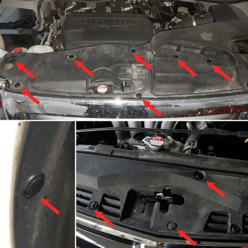 20Pcs Plastic Car Bumper Retainer Clips Rivet Fasteners for Honda Models