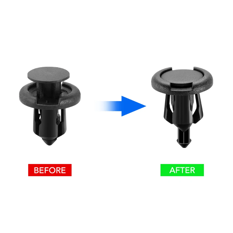 20Pcs Plastic Car Bumper Retainer Clips Rivet Fasteners for Honda Models