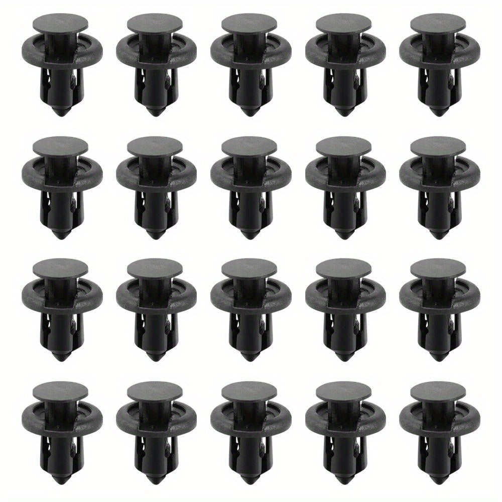 20Pcs Plastic Car Bumper Retainer Clips Rivet Fasteners for Honda Models