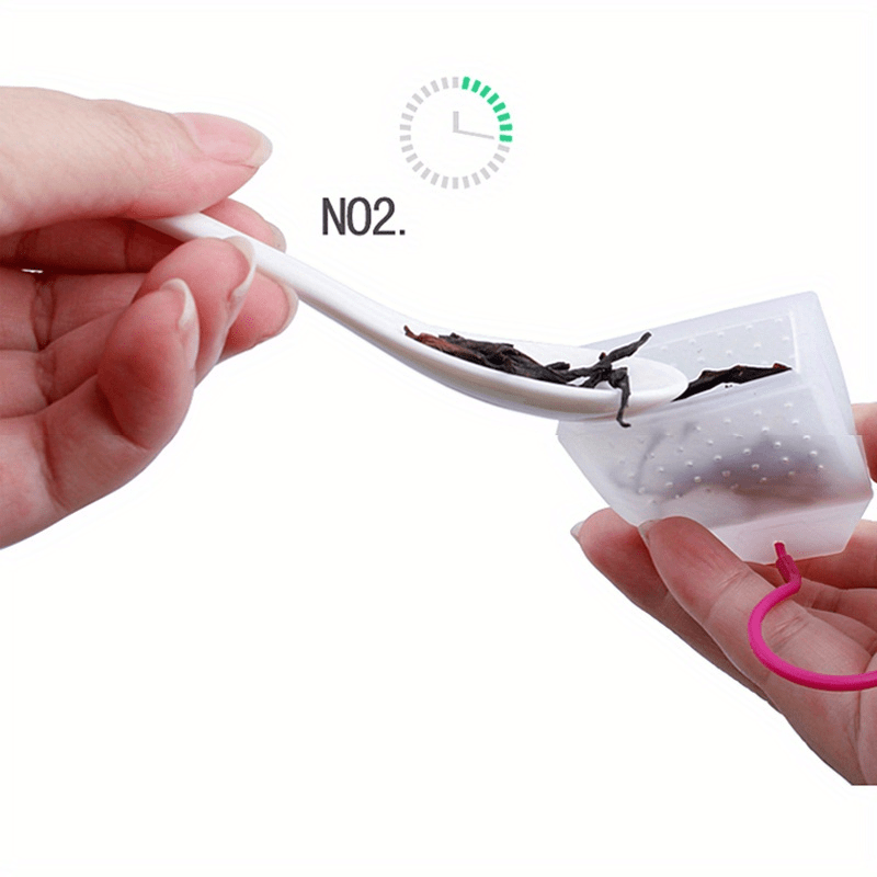 Tea Strainer Filter Bag, Transparent, Reusable, 1 Pack