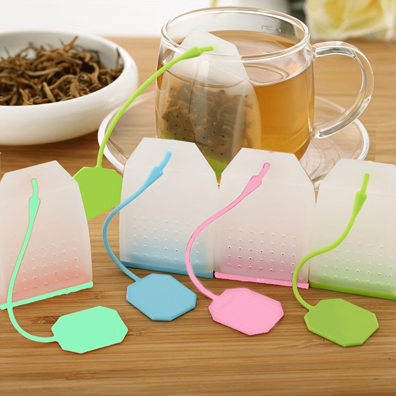 Tea Strainer Filter Bag, Transparent, Reusable, 1 Pack