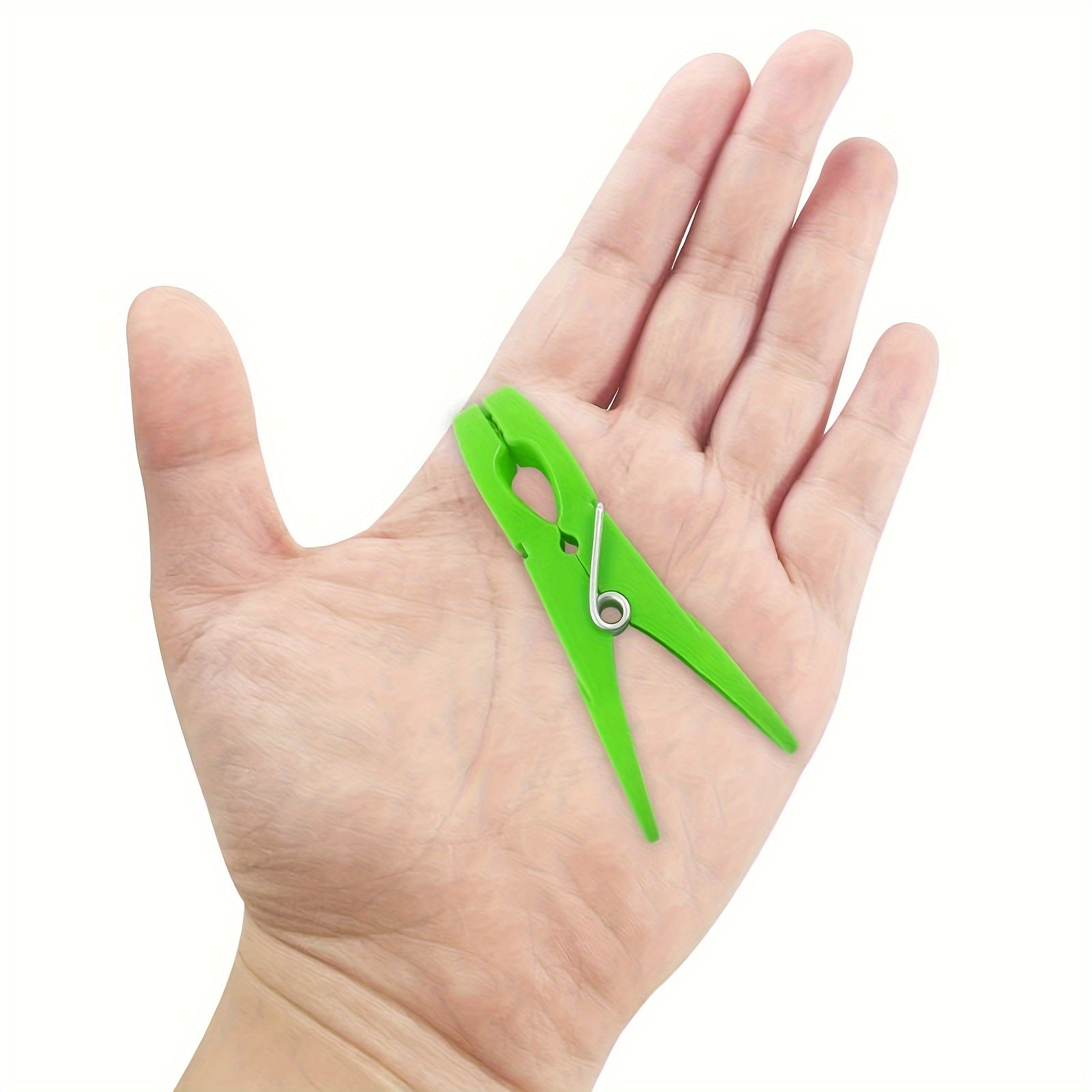 Многоцветные 24-штучные пластиковые прищепки с пружинами - прочные прищепки для сушки белья и одежды