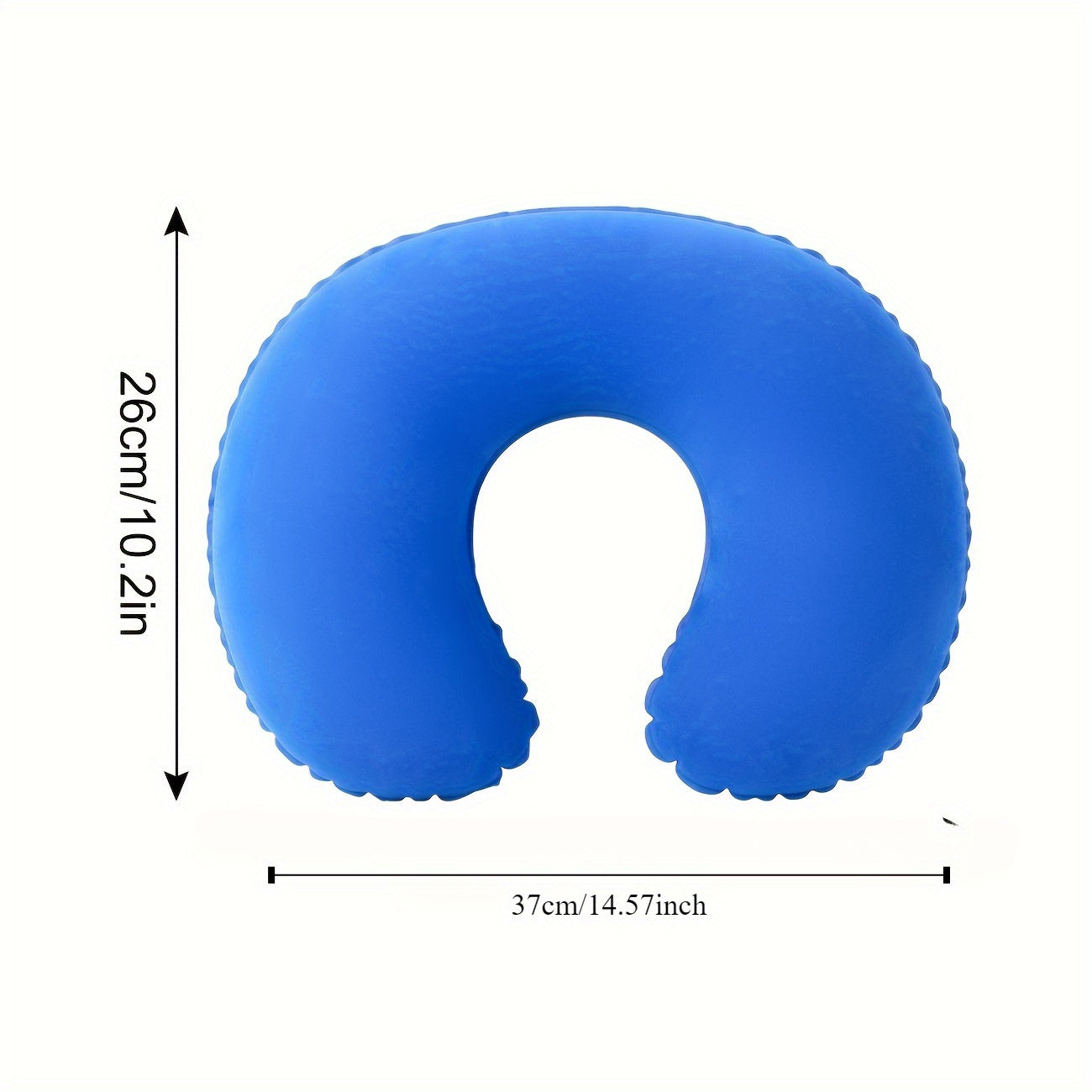 Inflatable U-Shaped Travel Pillow Neck Support for Car and Airplane Comfort