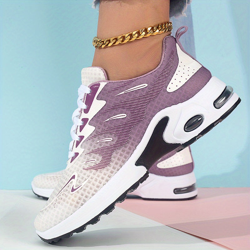 Women’s Geometric Pattern Fashion Sneakers Low Top Casual Running Shoes