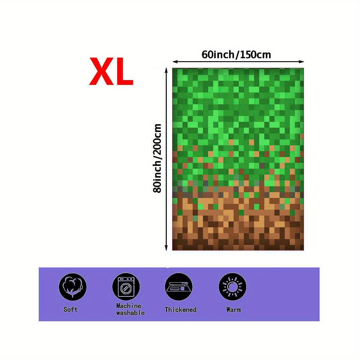 Manta de cuadros verdes para sofá cama camping viaje suave y cálida 50x60 pulgadas