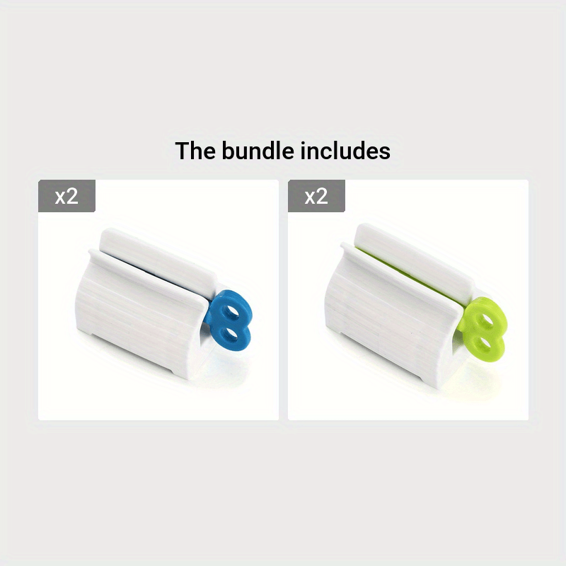 Manual Toothpaste Dispenser for Bathroom No Waste Easy Use Squeezer