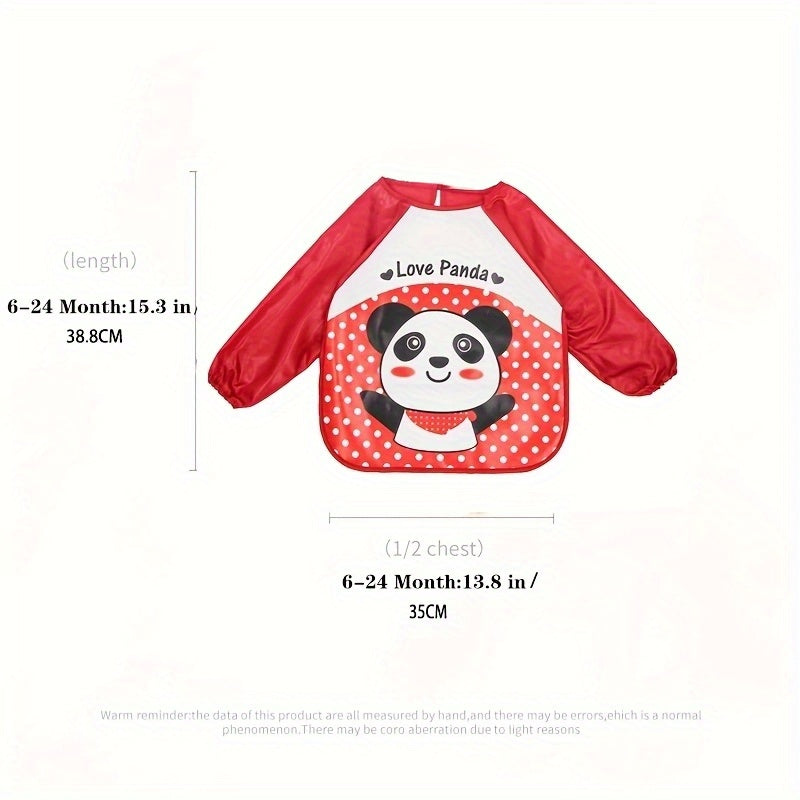 Baby Bib Waterproof Dirt-Resistant EVA Long Sleeve for 6-72 Months