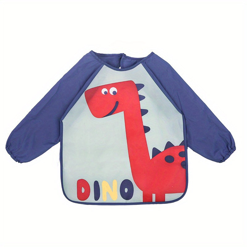 Водонепроницаемый и грязеотталкивающий нагрудник из EVA для детей в возрасте от 6 до 72 месяцев. Стирка не требуется. Защищает одежду.