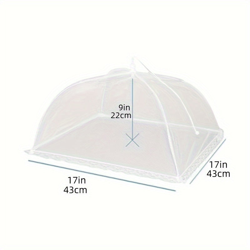 Foldable White Food Cover with Large Table Cover for Washing Vegetables Dust Protection