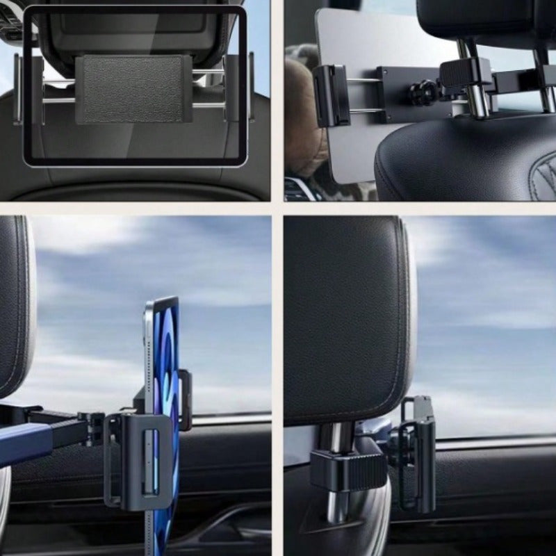 Universal Adjustable Car Seat Headrest Mount for Tablets and Smartphones