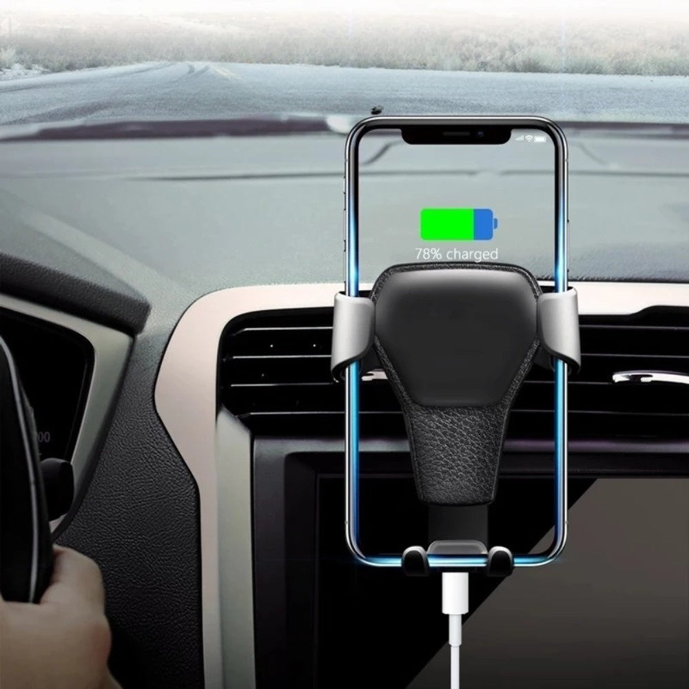 Car Air Vent Mount Cradle Holder Durable ABS Black Easy No-Tool Installation