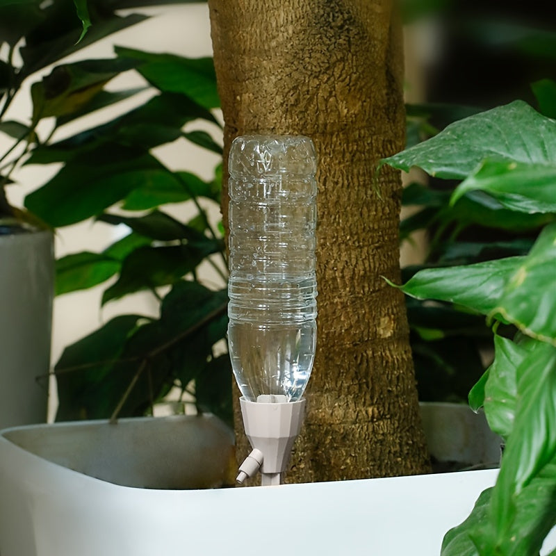 Juego de 5 sistemas de riego automáticos para plantas rociador ajustable color marfil