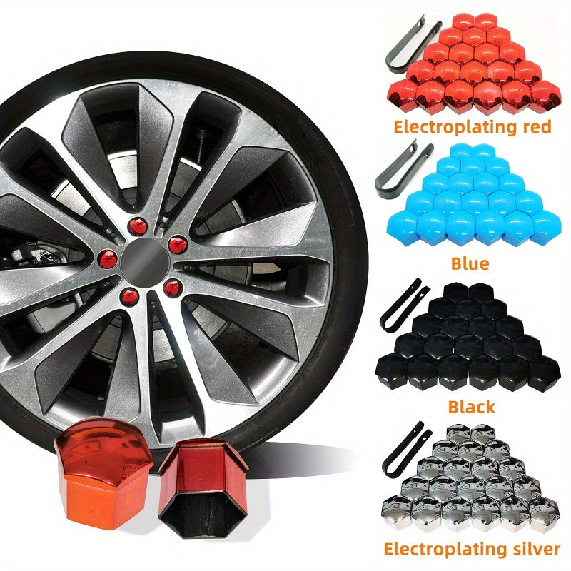 20PCS Wheel Lug Nut Covers Durable Rust-Proof Tire Hub Dust-Proof Accessories