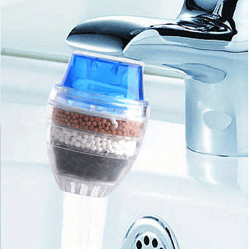 5-Layer Activated Carbon Faucet Water Filter for Kitchen and Bathroom