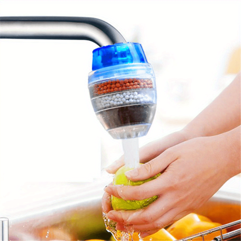 5-Layer Activated Carbon Faucet Water Filter for Kitchen and Bathroom