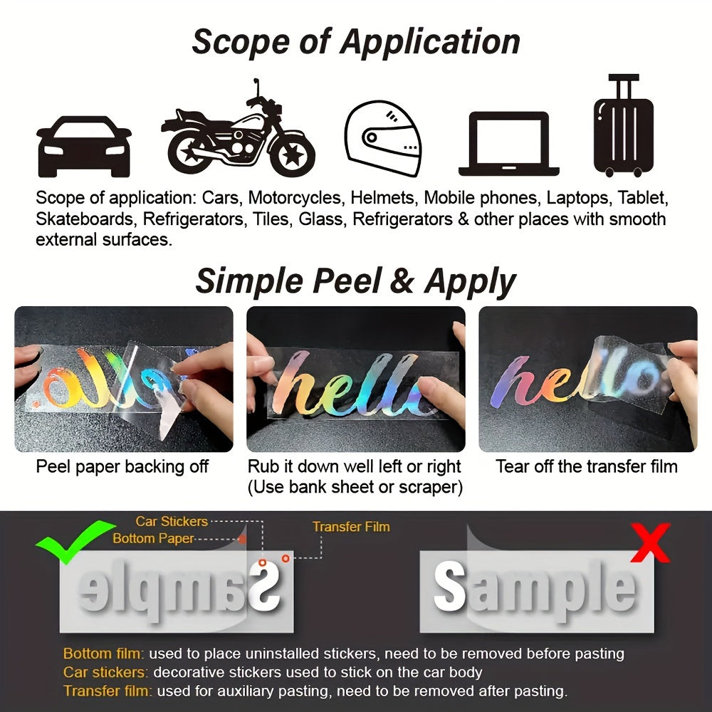 Забавная наклейка-стикер для мотоцикла для скрытия царапин, прочный винил