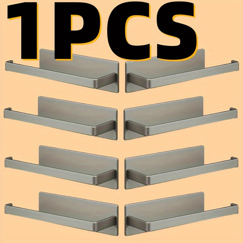 Wall-Mounted Storage Rack with Cling Film and Paper Towel Holders for Kitchen Bathroom