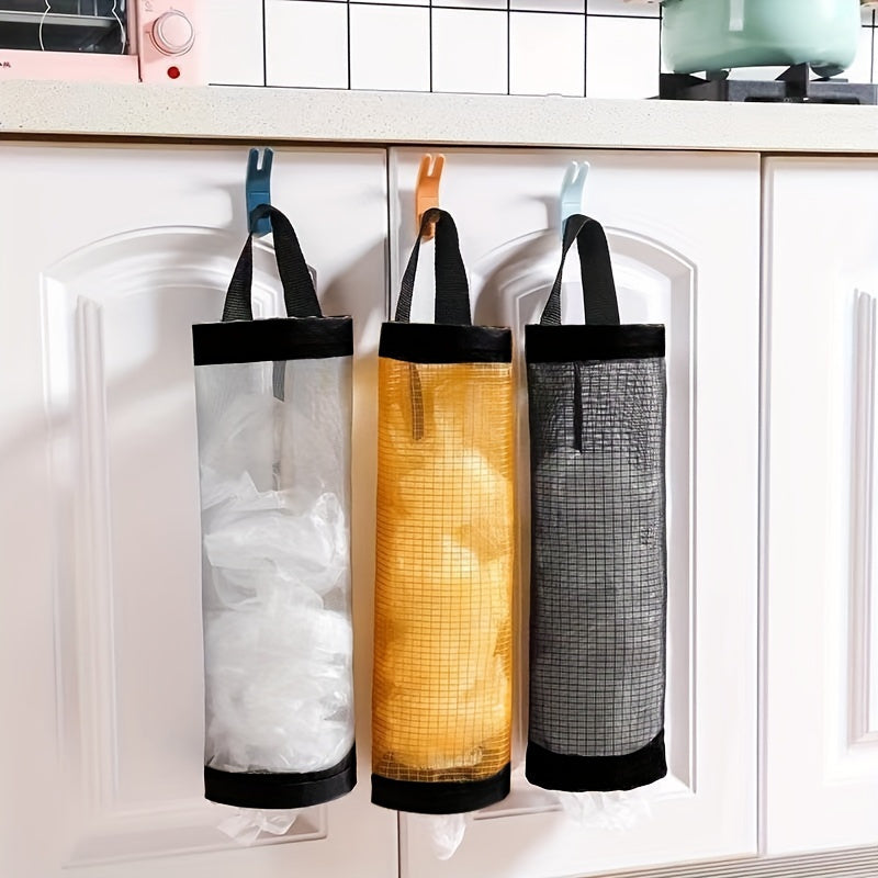 Dispensador de bolsas de plástico para cocina montado en la pared, duradero, de PVC, para almacenamiento y organización