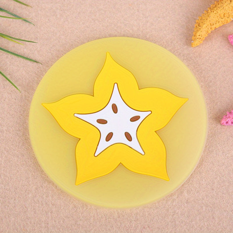 Fruity Cartoon Coaster Set Heat-Resistant Silicone Anti-Slip for Tea Cups and Bowls