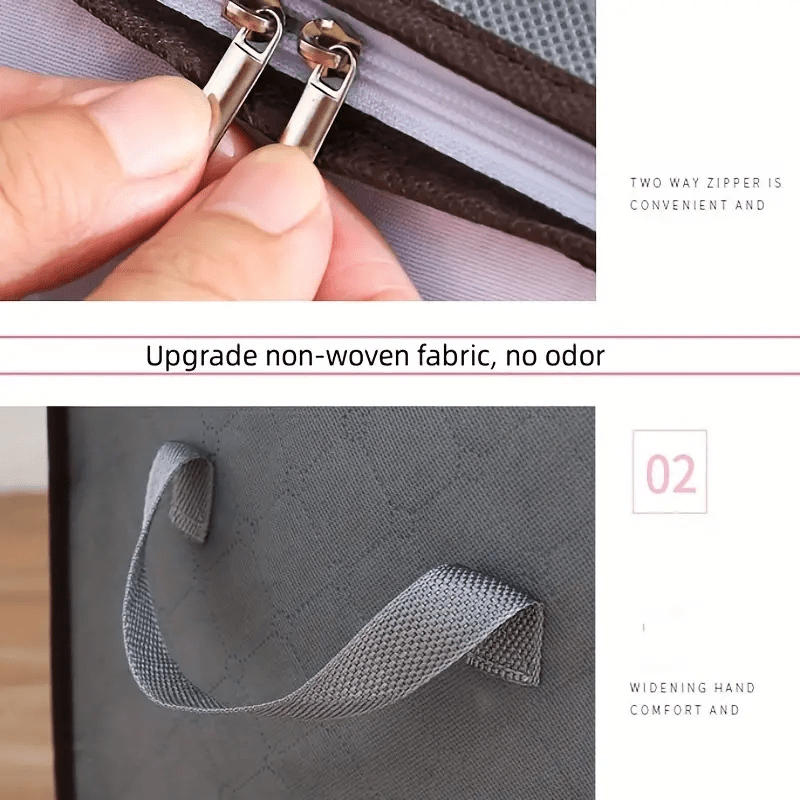 Closet Organizer Bag for Clothes and Blankets Lightweight Travel Storage Solution