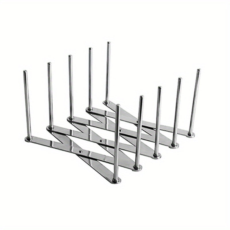 Estante retráctil de acero inoxidable multiusos para platos y bandejas de cocina, escurridor, soporte para tapas de olla