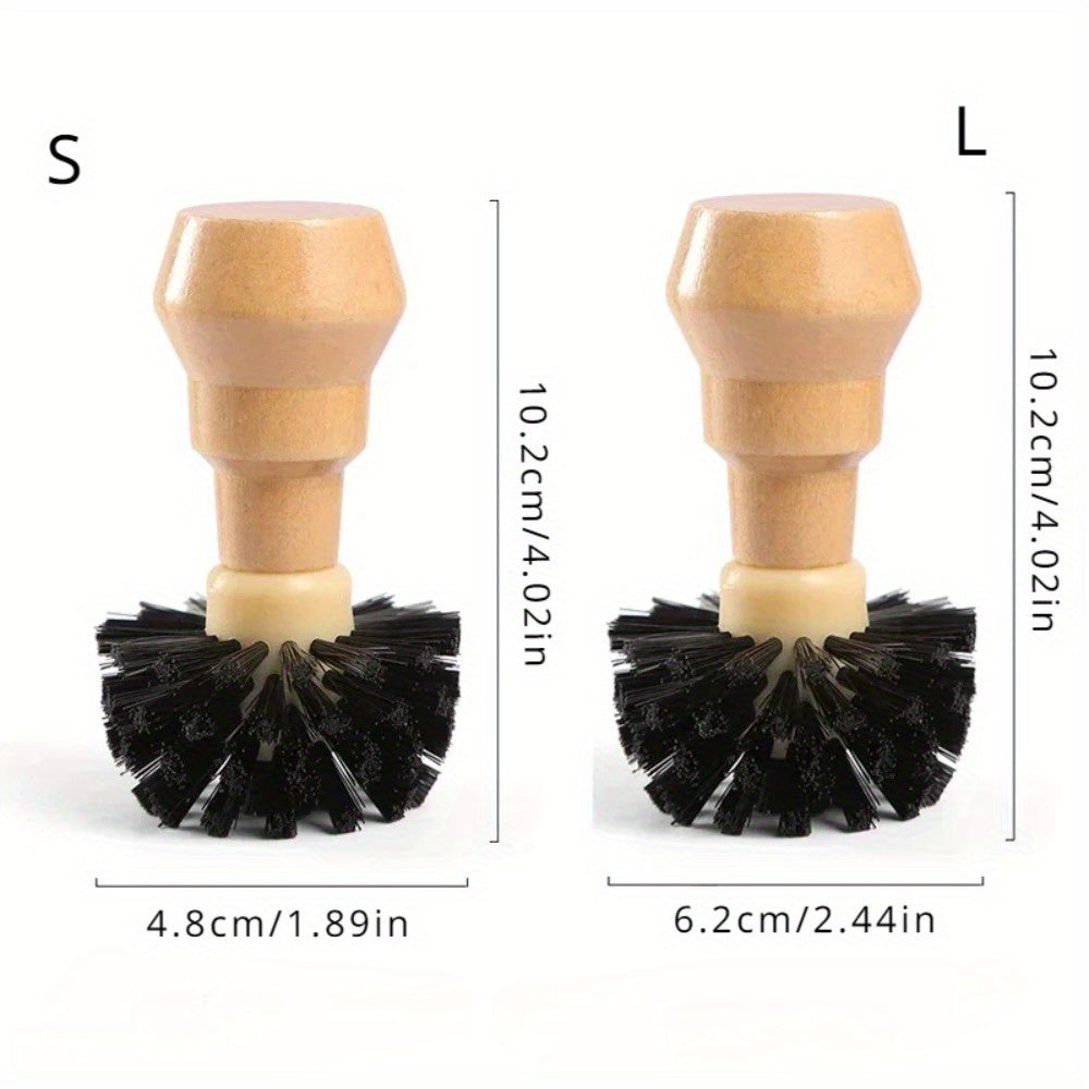 Cleaning Brush for Espresso Tamper Wooden Handle Barista Coffee Tool