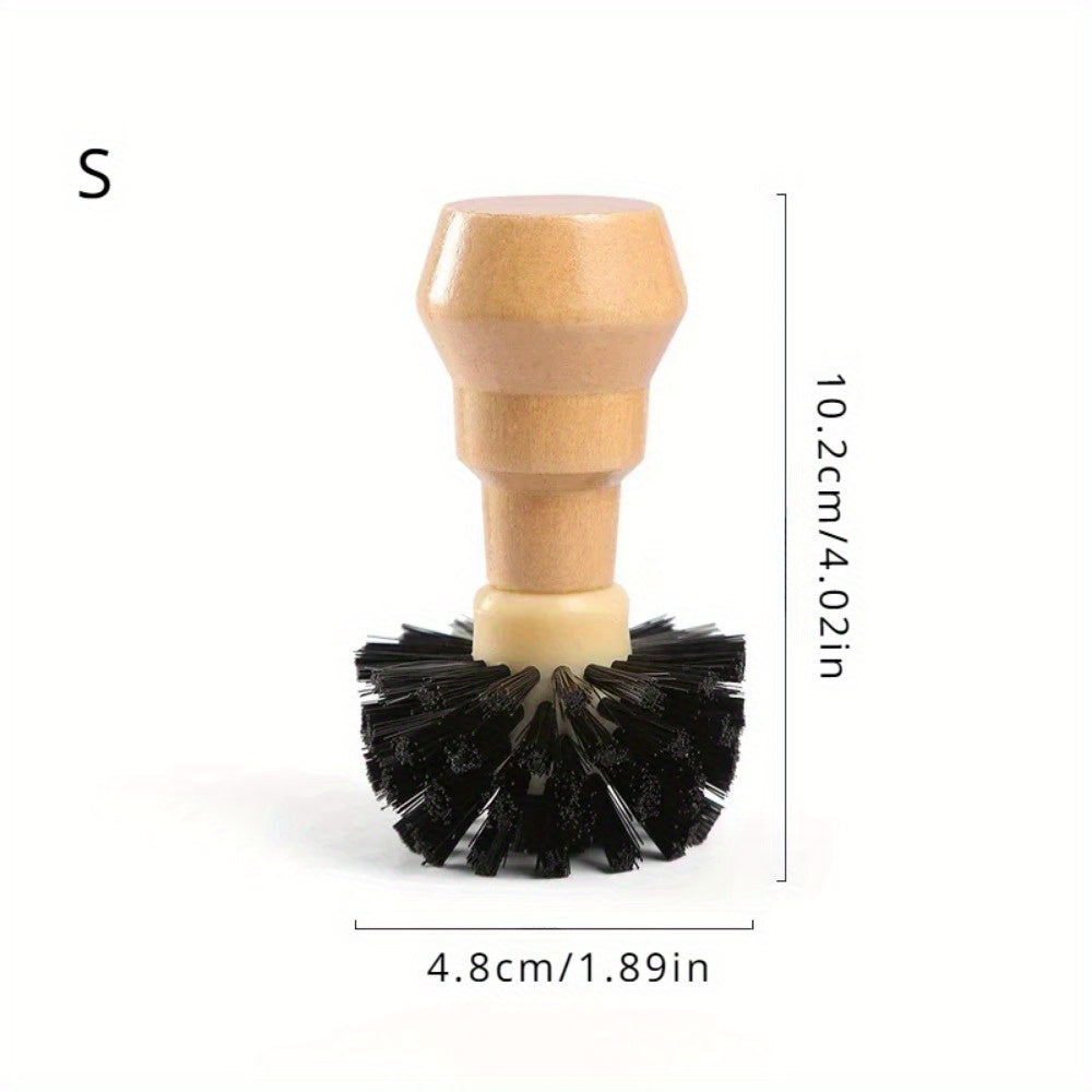 Cleaning Brush for Espresso Tamper Wooden Handle Barista Coffee Tool