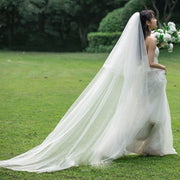 Bridal Wedding Veil Cathedral Length Tulle with Comb for Wedding and Photos