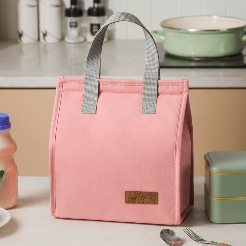 Izolyatsiyalangan to'plam ovqat sumkasi, Oxford matosidan tayyorlangan, tutqichi bilan, katta sig'imli termal bento quti tashuvchisi, qo'l bilan yuvish mumkin.